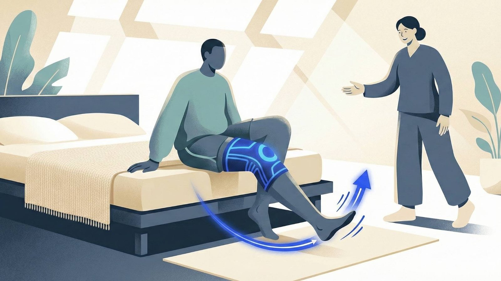 Total knee replacement rehabilitation exercises